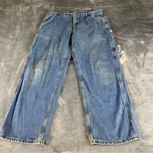 Carhartt VTG Carpenter Jeans Men 36x30 Blue B13 DPS Baggy American Workwear Pant